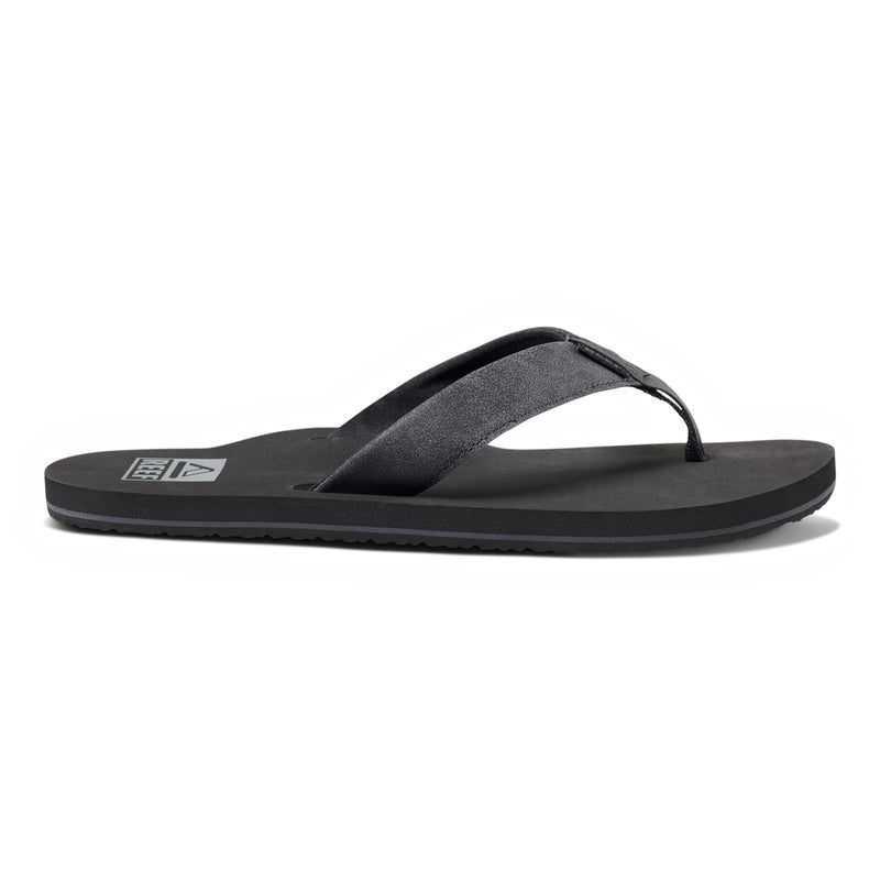 Reef Twinpin Mens Beach Flip Flop, Soft Cushion Footbed, Water Friendly, Black/Black, 7 - Image 5